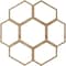 Ekena Millwork Florin Wood Fretwork Pierced Ceiling Medallion, Red Oak, 28"OD x 12"ID x 1/4"T CMWP28X28X0250FORO - alternate 4